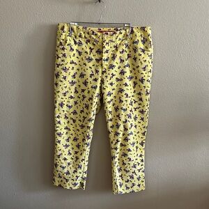 Cartonnier Yellow Floral Capris
